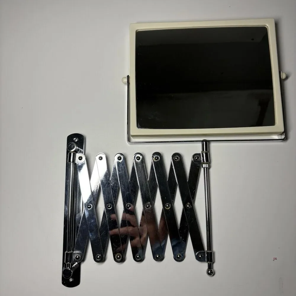 Vintage Jerdon Accordion Wall Mount Double Sided Mirror Retro Bathroom J2020C